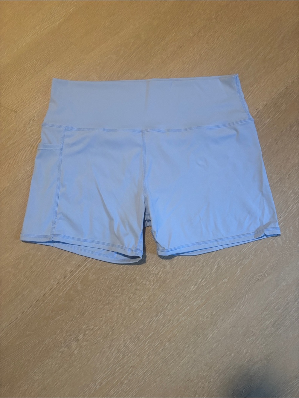 NWOT Women's Light Blue Athletic Shorts size XL